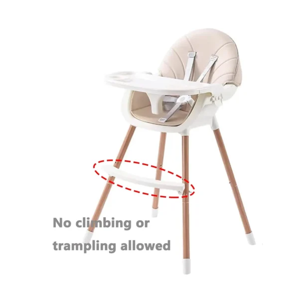 3-in-1 High Chair – Adjustable, with Tray & Harness - Image 8