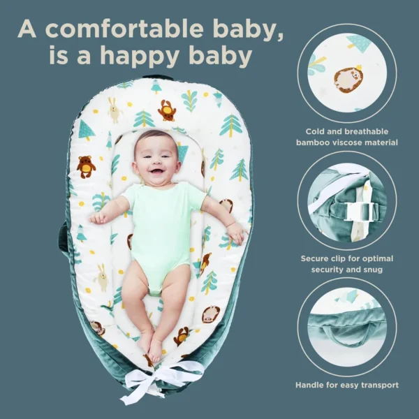 Portable Baby Lounger – Breathable Nest for Newborns (0–24 Months) - Image 2