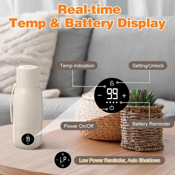 17oz Portable Bottle Warmer – Fast Heating, Travel & Car Use - Image 3