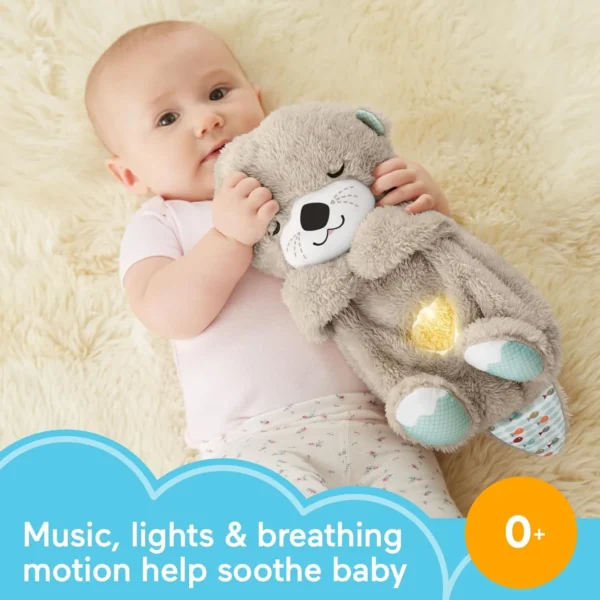 Soothe 'n Snuggle Otter – Baby Sound & Light Plush Toy - Image 4